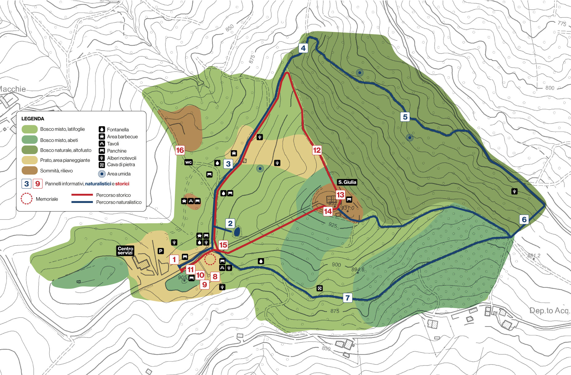 Mappa ParcoSanta Giulia Mappa ParcoSanta Giulia